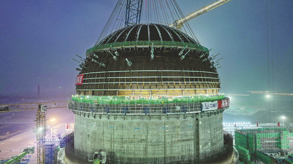 China Launches World's Most Advanced Cutting Edge  Gas Cooled Nuclear Reactor- Plant Image green light.