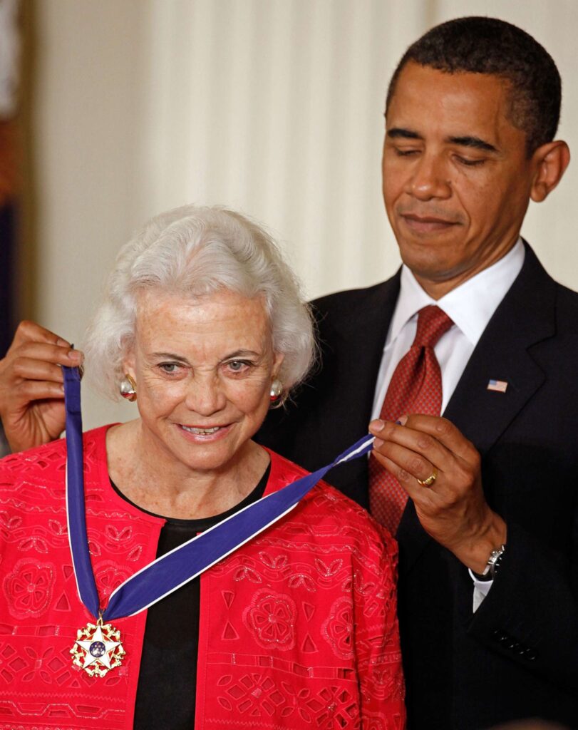 Sandra Day O'Connor was awarded the Presidential Medal of Freedom in 2009 by President Barack Obama. 