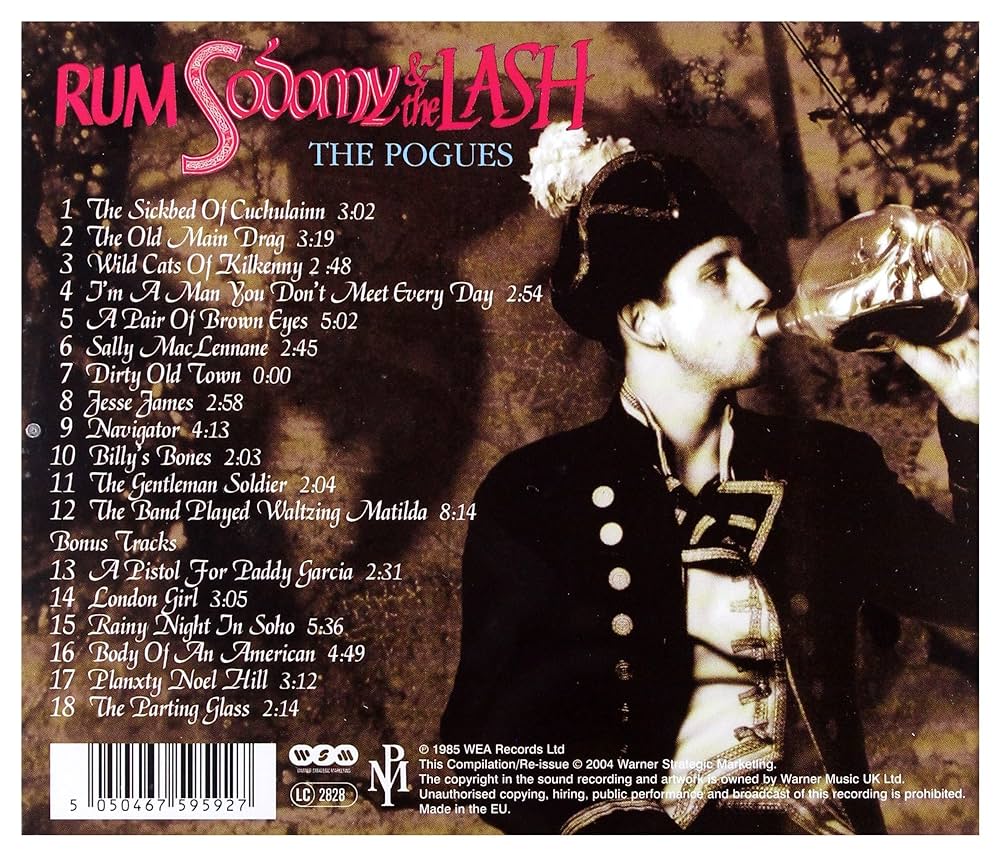 Album "Rum Sodomy & the Lash," released in 1985