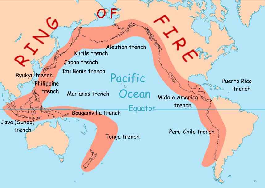 Japan sits on the Ring of Fire, a zone of frequent seismic and volcanic activity