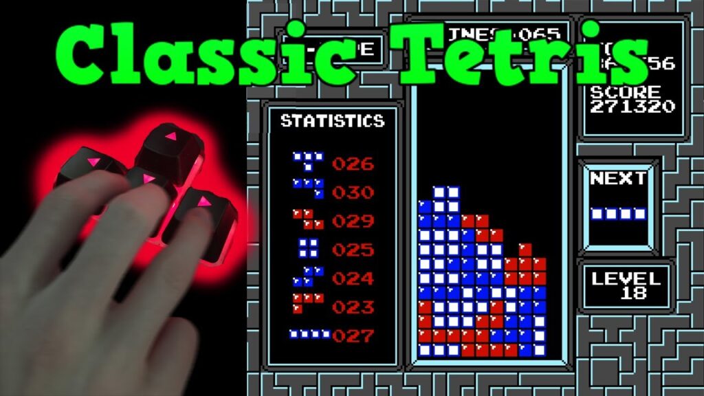 skills showing hypertapping in video game Tetris 